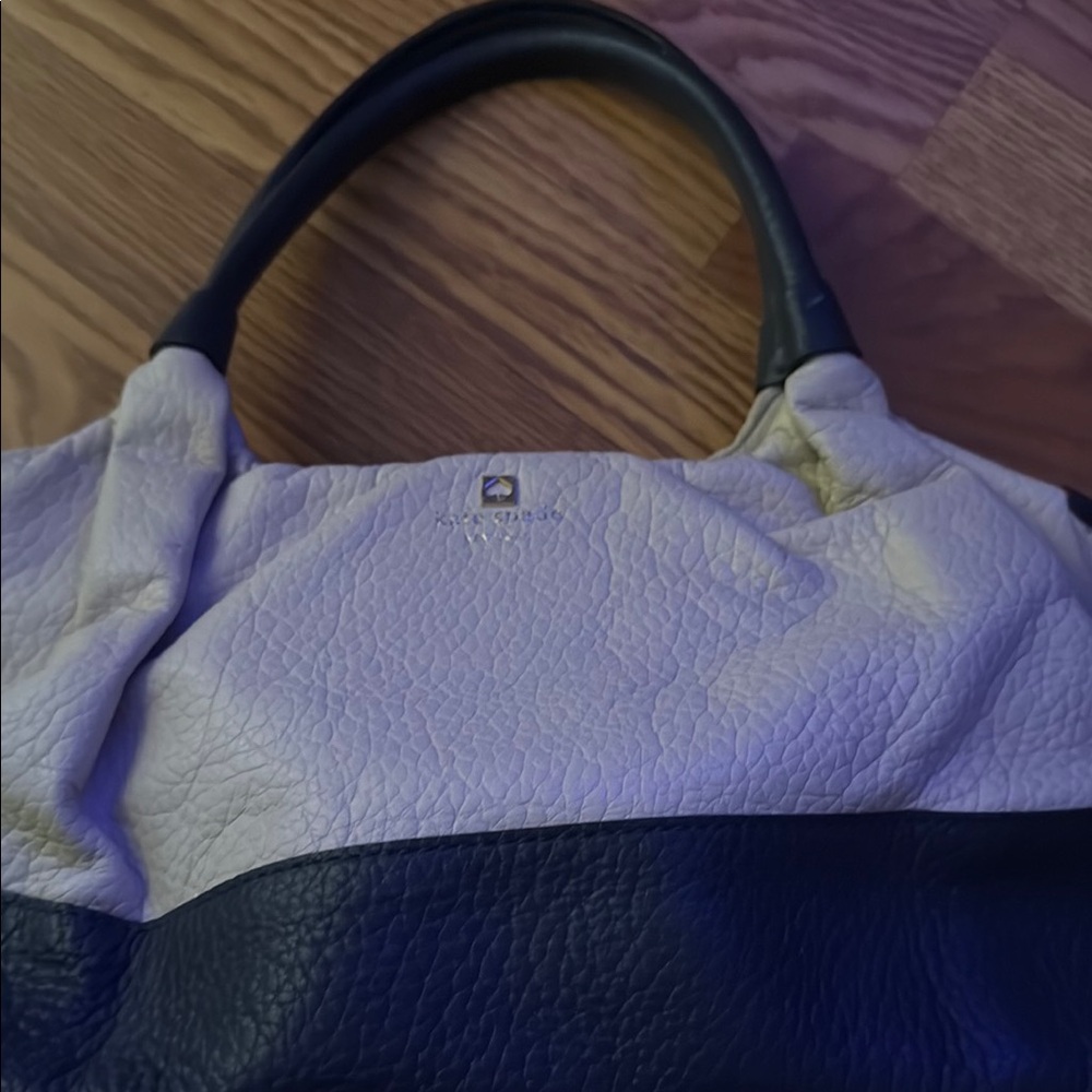 Two-Tone Leather Handbag